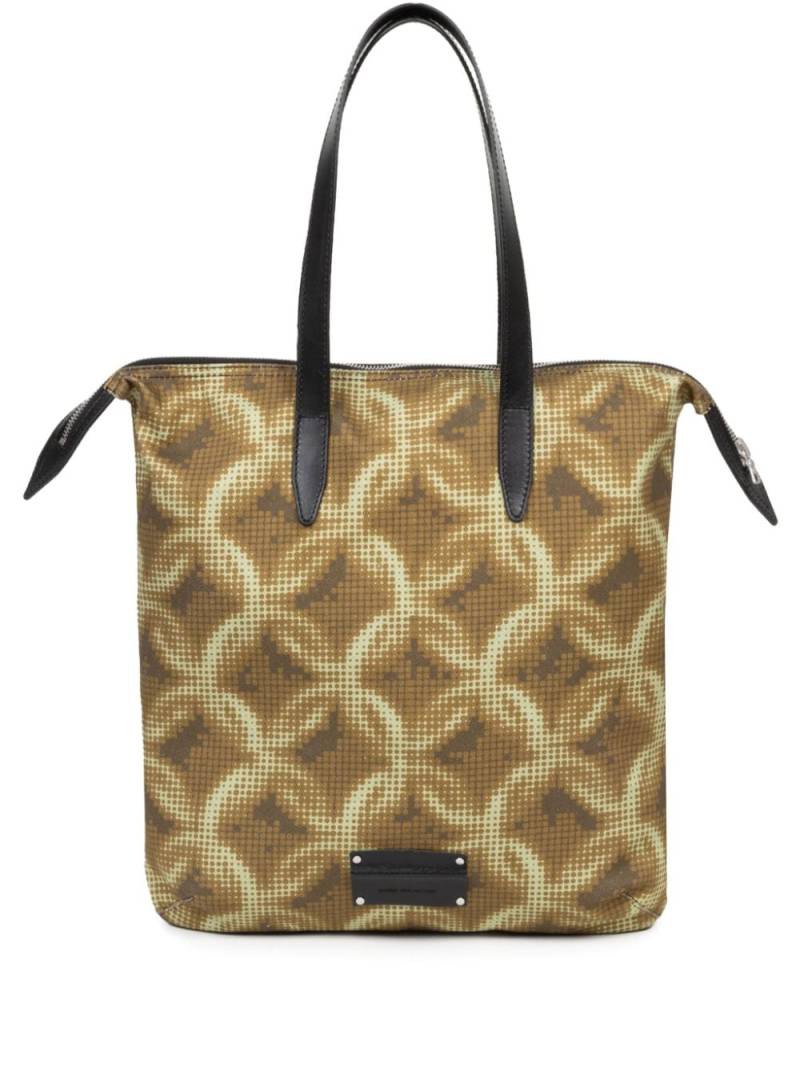 DRIES VAN NOTEN chain-print cotton tote bag - Brown von DRIES VAN NOTEN