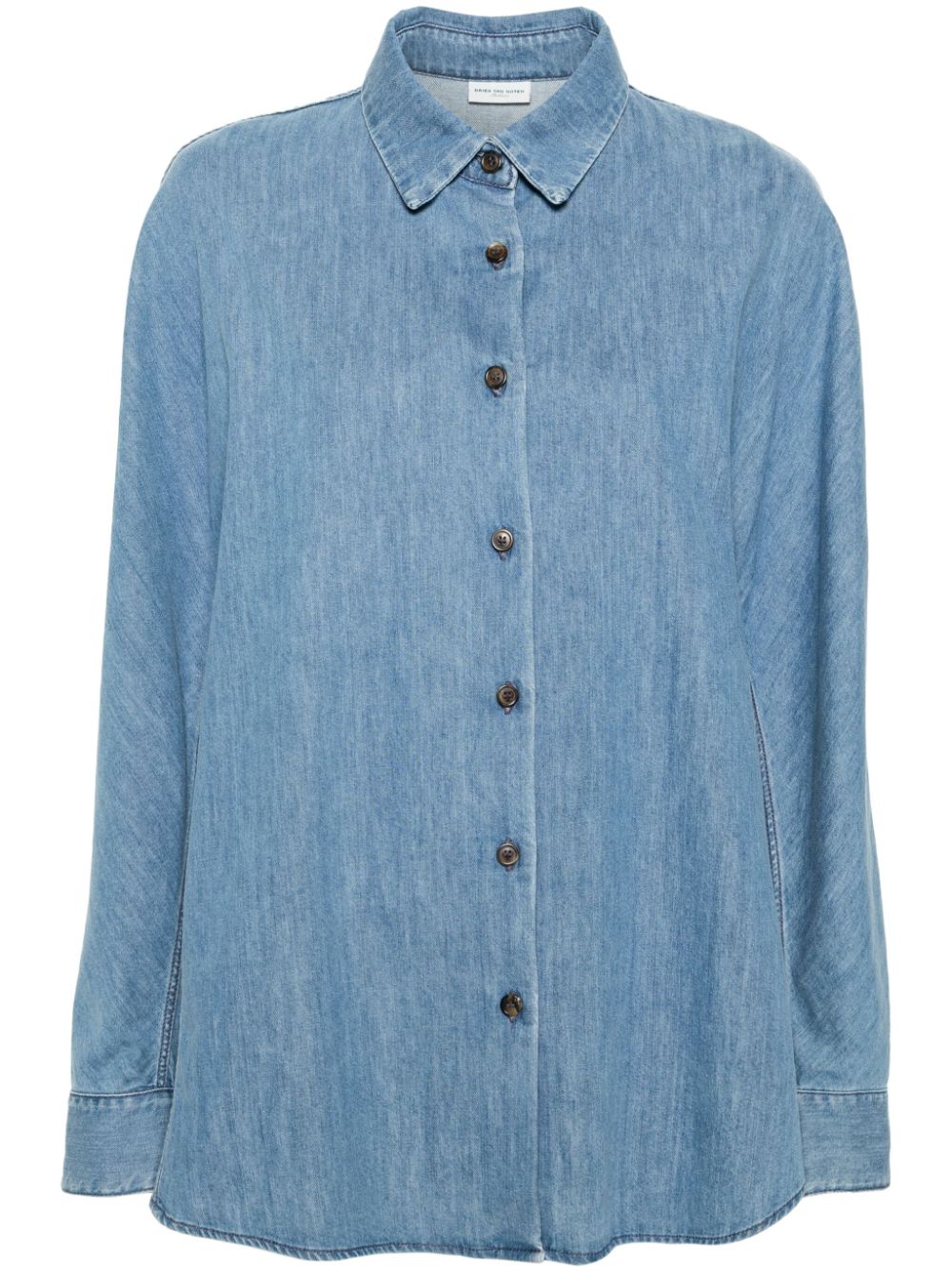 DRIES VAN NOTEN cocoon denim shirt - Blue von DRIES VAN NOTEN