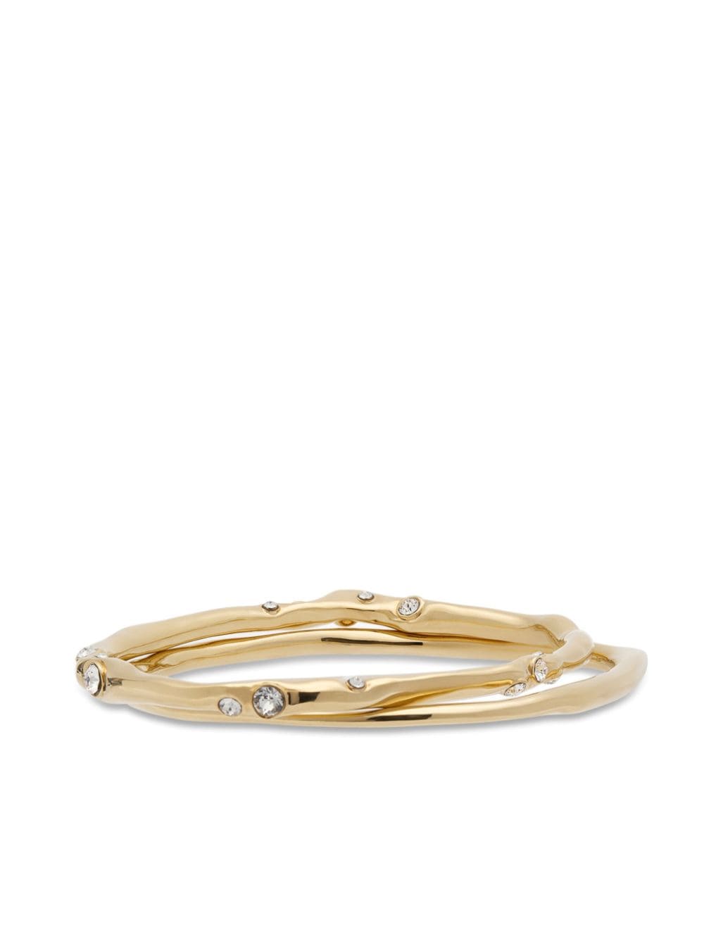 DRIES VAN NOTEN crystal-embellished bracelet (set of two) - Gold von DRIES VAN NOTEN