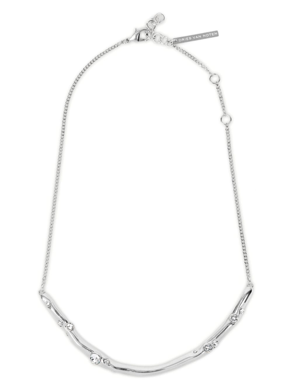 DRIES VAN NOTEN crystal-embellished necklace - Silver von DRIES VAN NOTEN