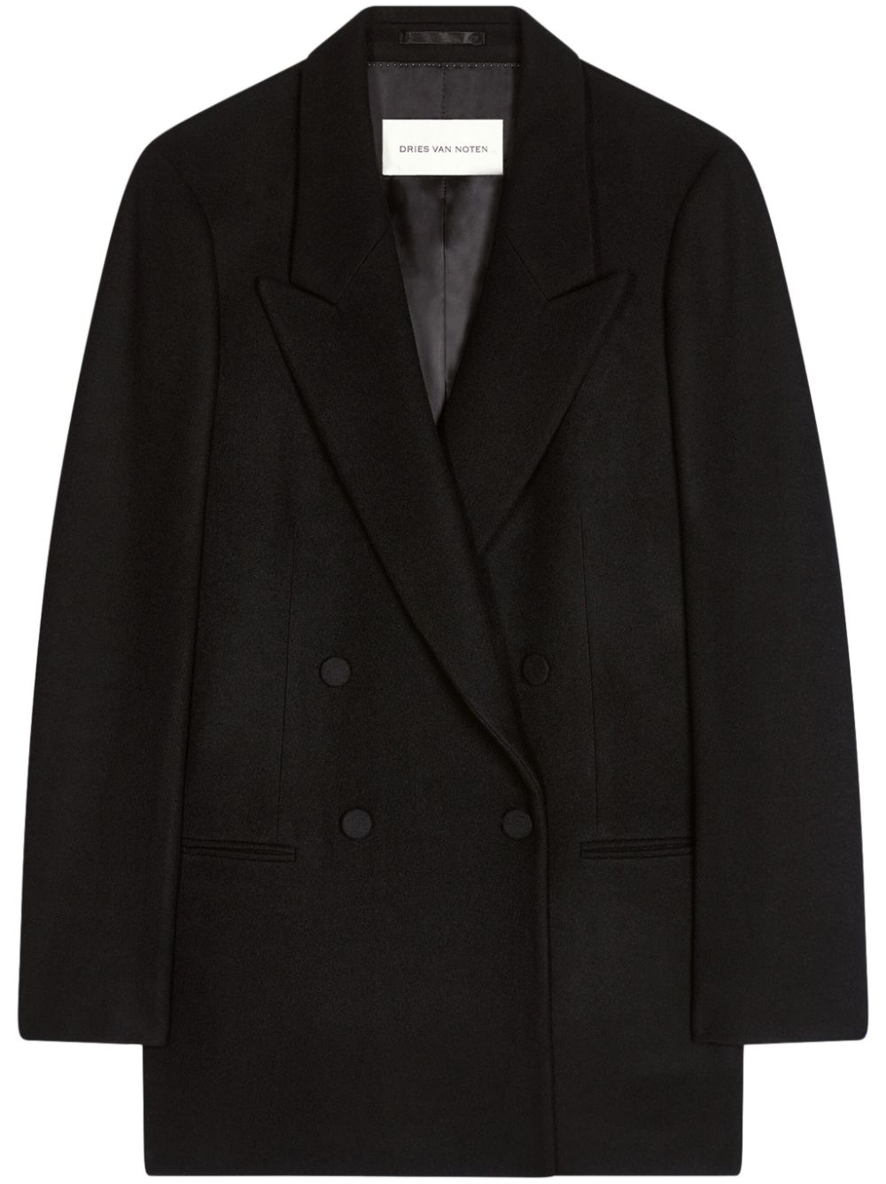 DRIES VAN NOTEN double breasted blazer - Black von DRIES VAN NOTEN