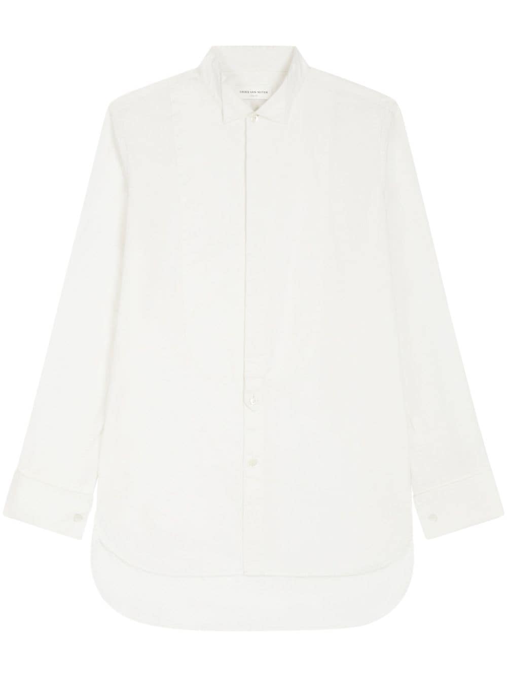 DRIES VAN NOTEN double-cuff cotton shirt - White von DRIES VAN NOTEN