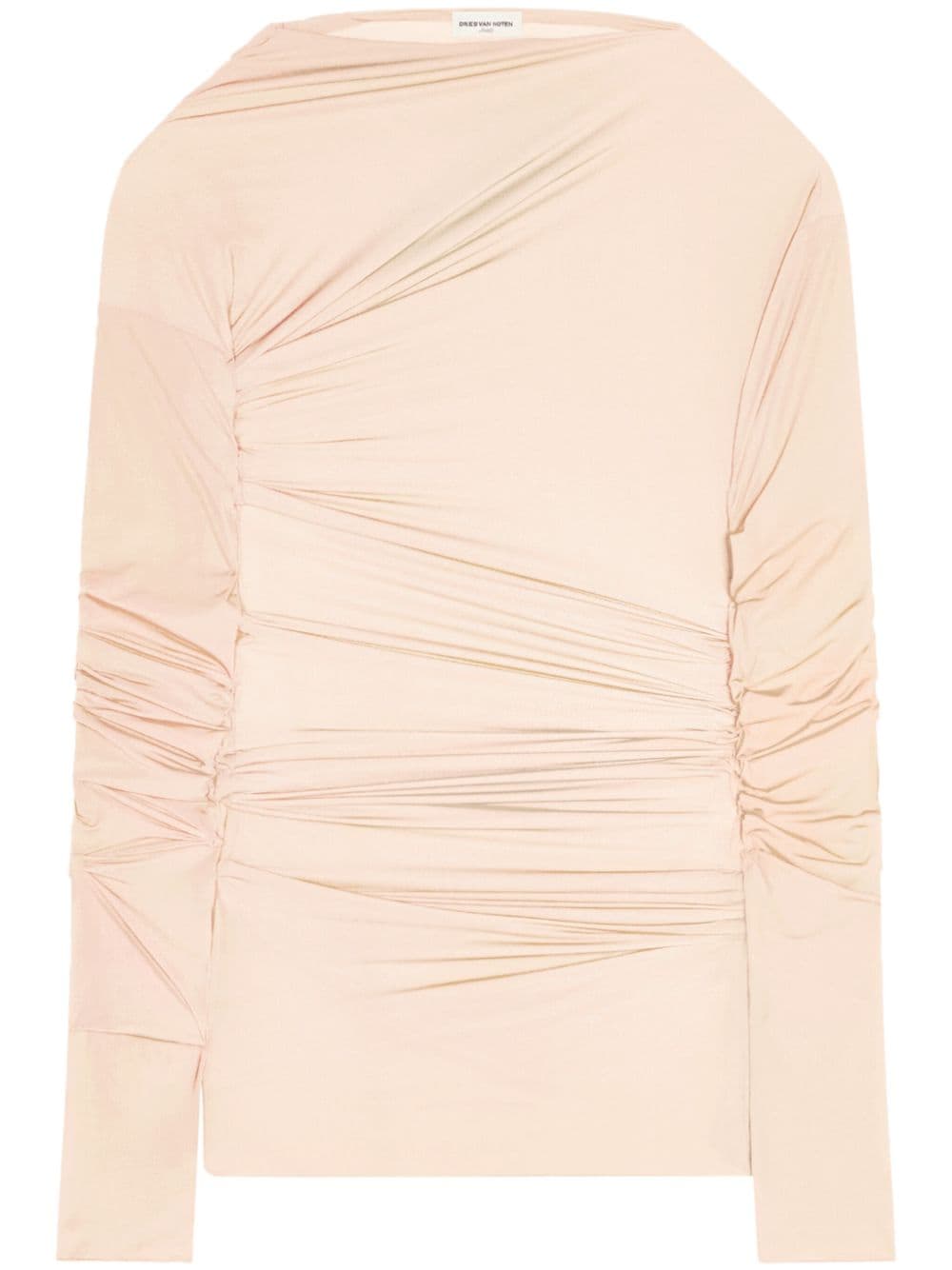 DRIES VAN NOTEN draped long-sleeve top - Neutrals von DRIES VAN NOTEN