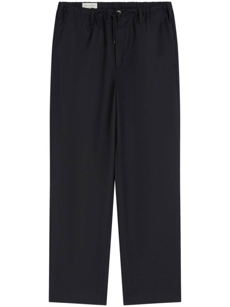 DRIES VAN NOTEN drawstring straight trousers - Black von DRIES VAN NOTEN