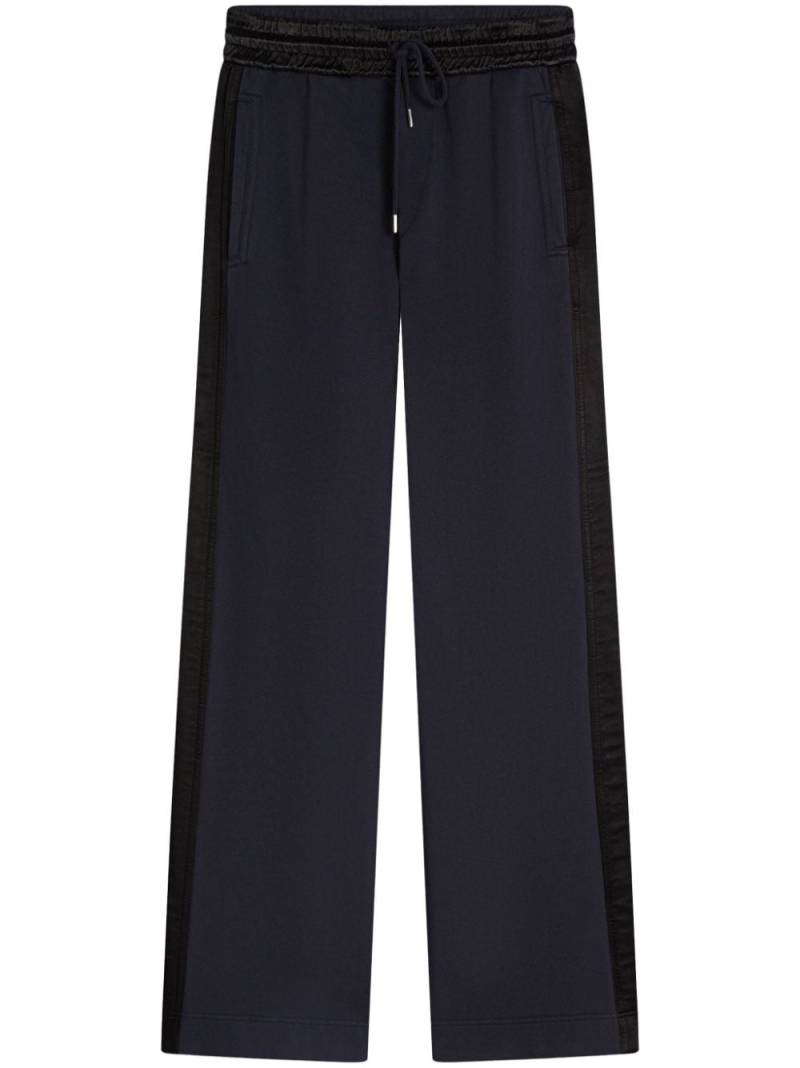 DRIES VAN NOTEN dyed cotton track pants - Blue von DRIES VAN NOTEN