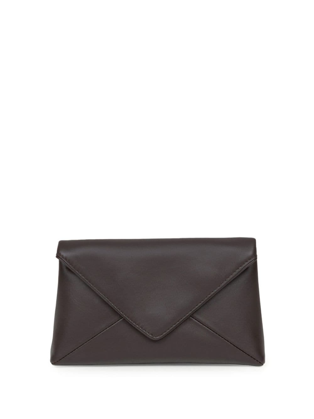 DRIES VAN NOTEN envelope leather clutch bag - Brown von DRIES VAN NOTEN