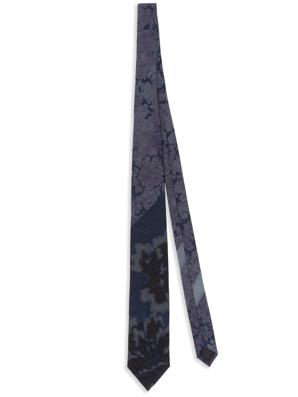 DRIES VAN NOTEN floral-jacquard silk tie - Blue von DRIES VAN NOTEN