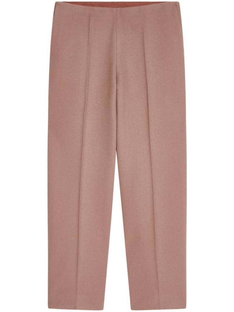 DRIES VAN NOTEN gabardine straight-leg trousers - Pink von DRIES VAN NOTEN