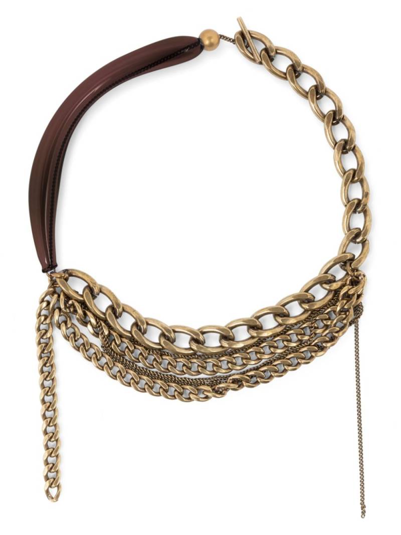 DRIES VAN NOTEN glass necklace - Brown von DRIES VAN NOTEN