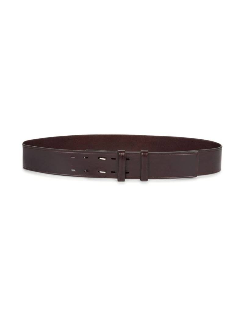 DRIES VAN NOTEN grained leather belt - Brown von DRIES VAN NOTEN