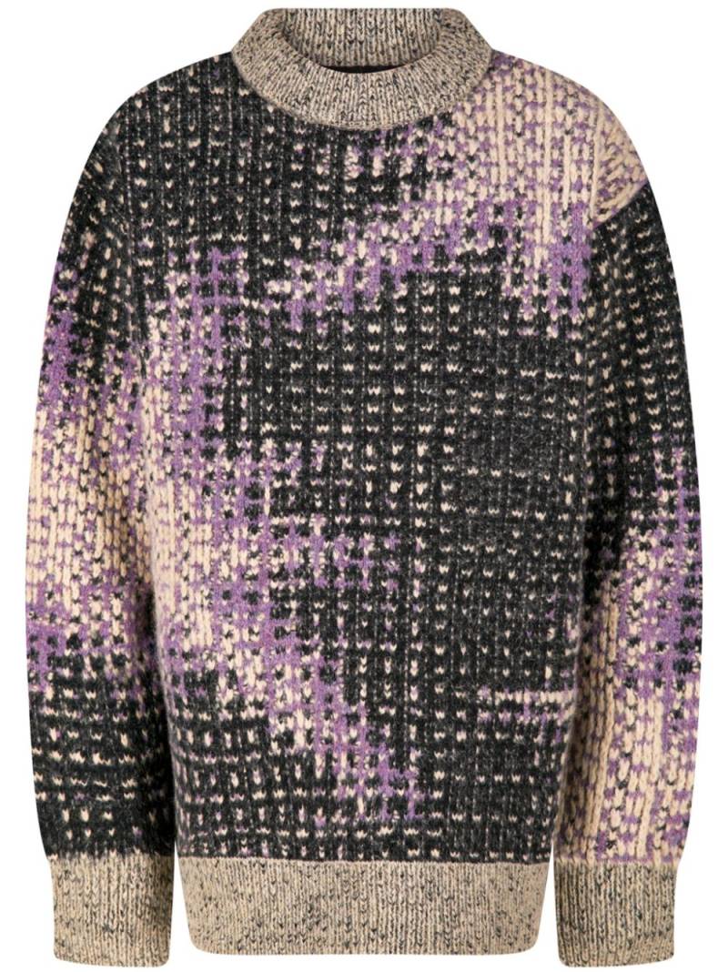 DRIES VAN NOTEN intarsia jumper - Black von DRIES VAN NOTEN