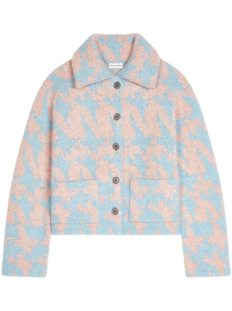 DRIES VAN NOTEN jacquard buttoned cardigan - Blue von DRIES VAN NOTEN