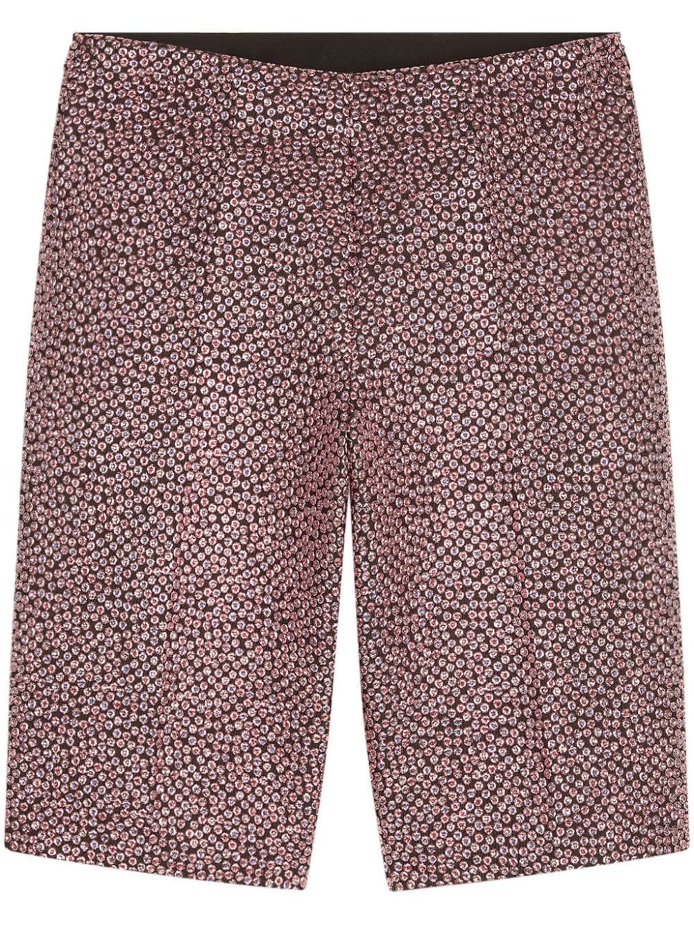 DRIES VAN NOTEN jacquard cropped trousers - Pink von DRIES VAN NOTEN