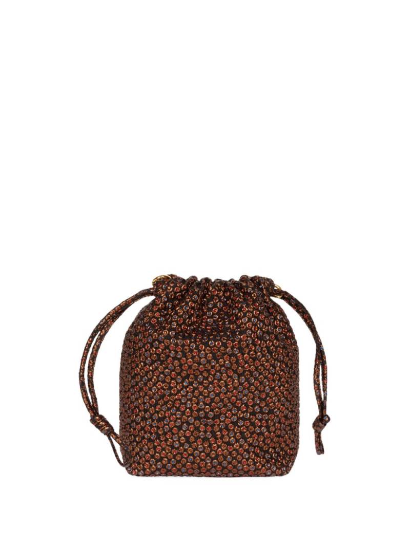 DRIES VAN NOTEN jacquard pouch bag - Brown von DRIES VAN NOTEN