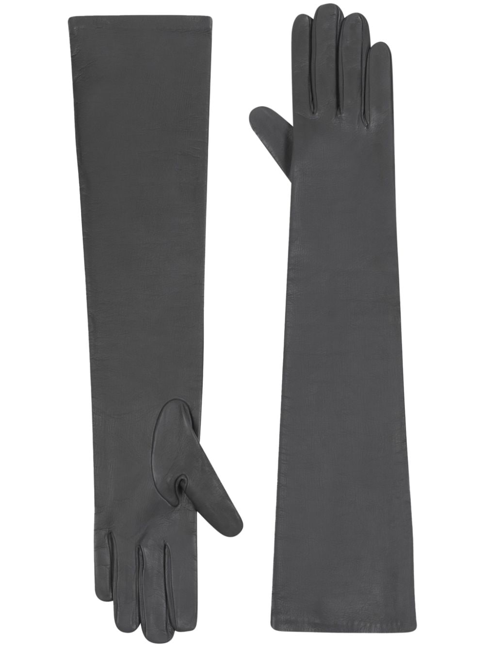 DRIES VAN NOTEN leather gloves - Grey von DRIES VAN NOTEN