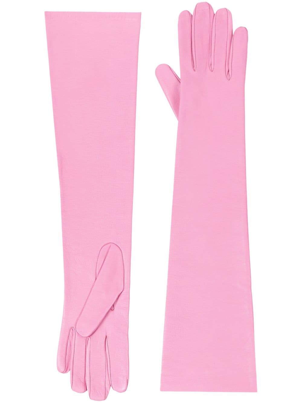 DRIES VAN NOTEN leather gloves - Pink von DRIES VAN NOTEN