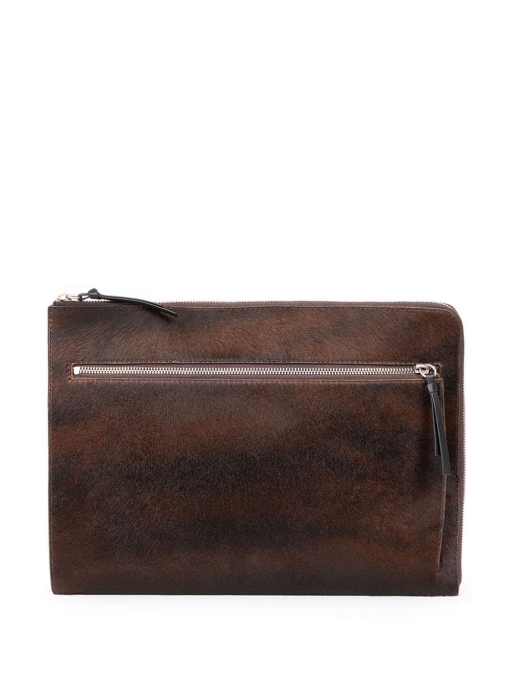 DRIES VAN NOTEN leather laptop case - Brown von DRIES VAN NOTEN