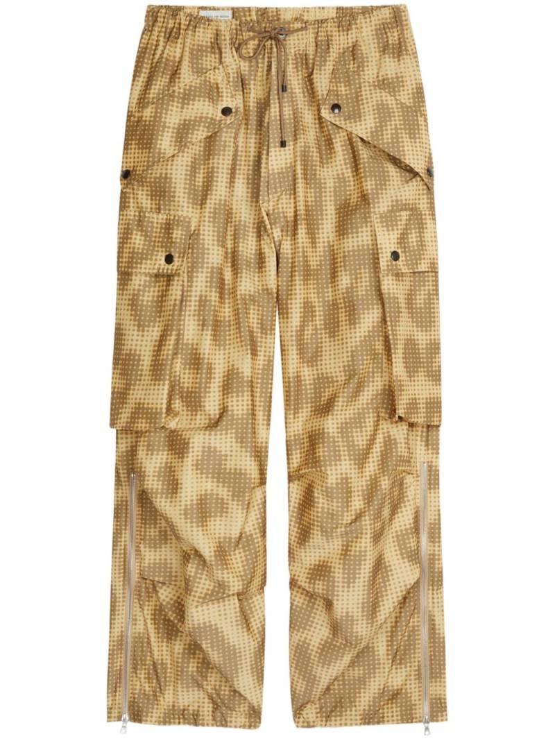 DRIES VAN NOTEN leopard-print cargo trousers - Neutrals von DRIES VAN NOTEN