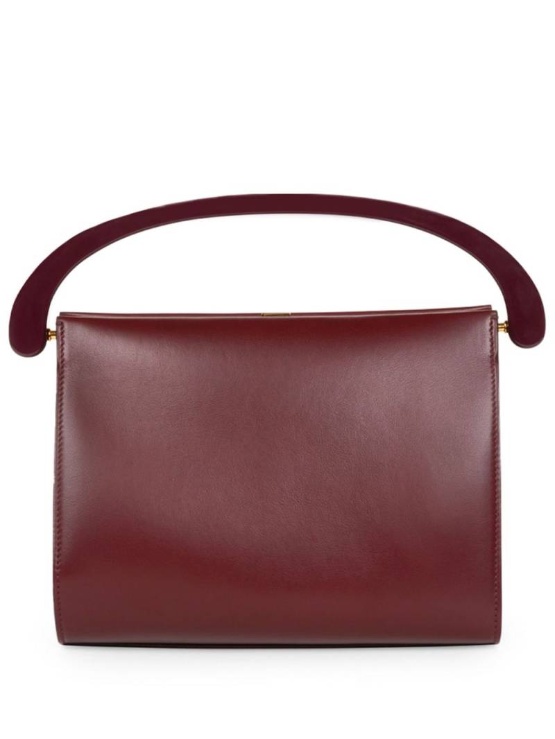 DRIES VAN NOTEN medium resin-handle leather bag - Red von DRIES VAN NOTEN