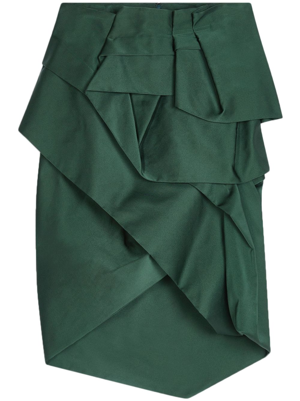 DRIES VAN NOTEN peplum draped skirt - Green von DRIES VAN NOTEN