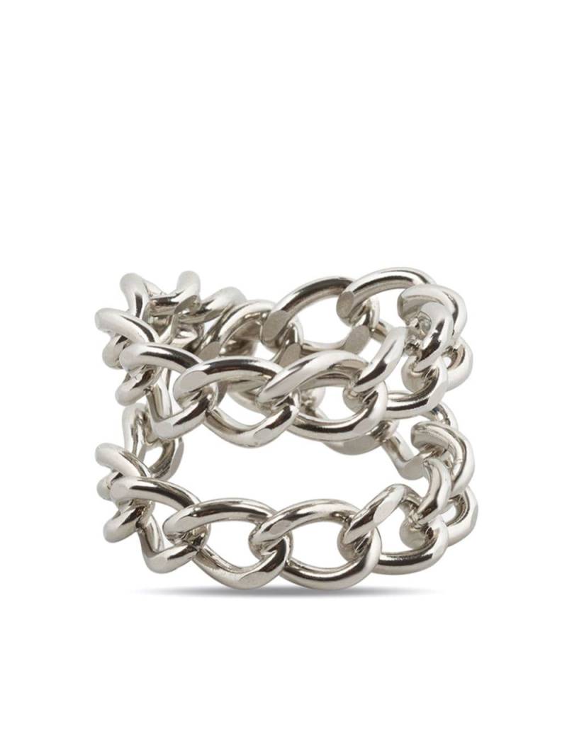 DRIES VAN NOTEN polished cable-link ring - Silver von DRIES VAN NOTEN