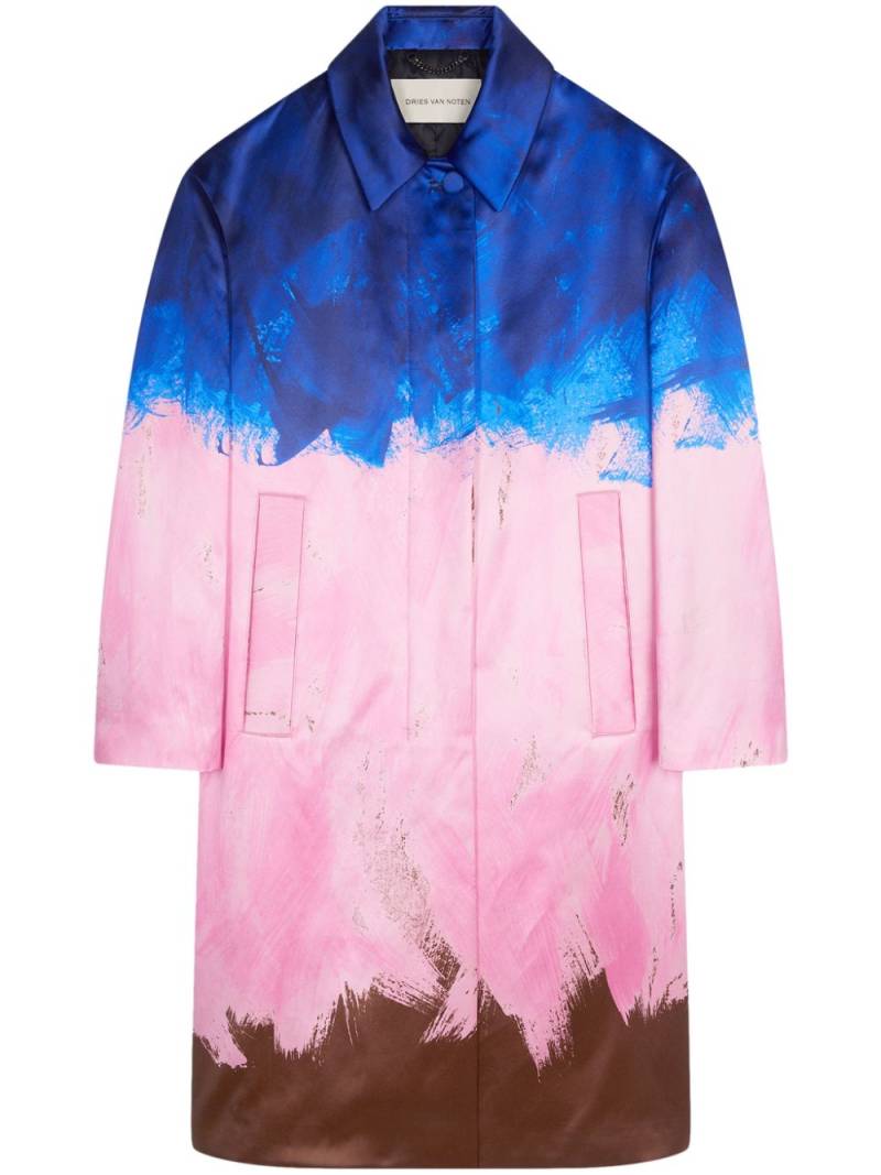 DRIES VAN NOTEN printed coat - Pink von DRIES VAN NOTEN