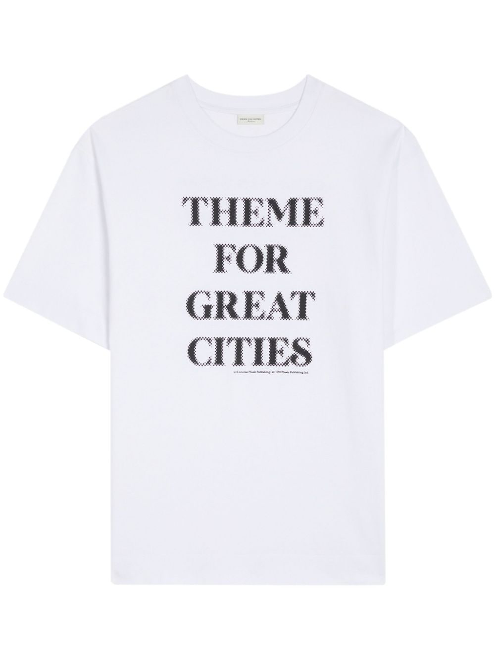 DRIES VAN NOTEN printed cotton T-shirt - White von DRIES VAN NOTEN