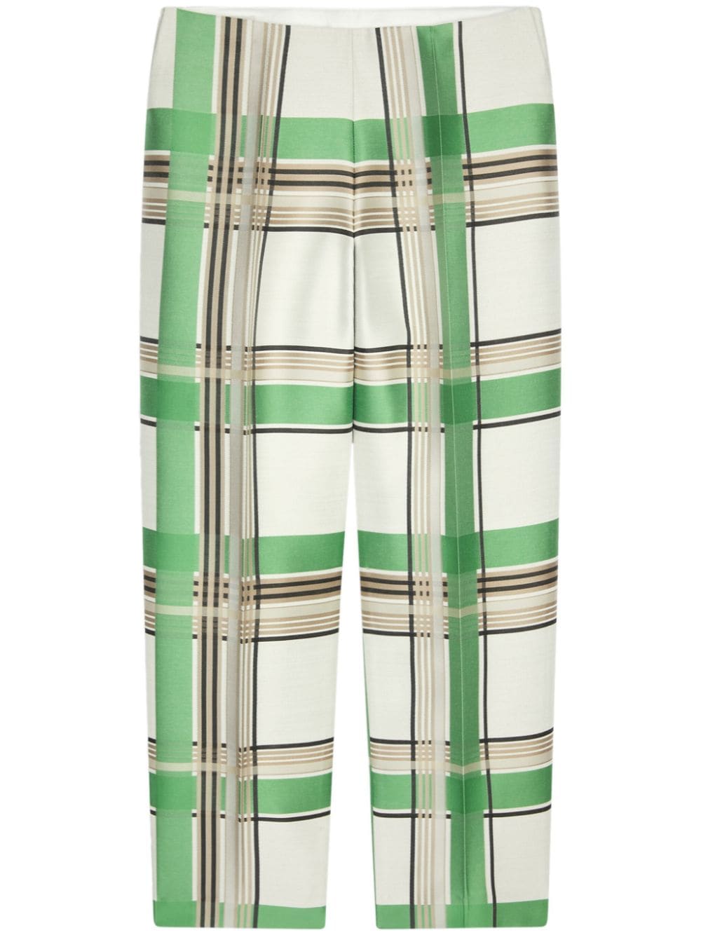 DRIES VAN NOTEN printed jacquard trousers - Green von DRIES VAN NOTEN