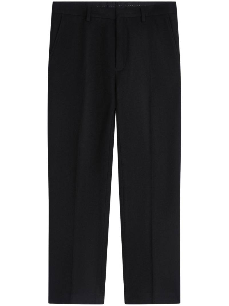 DRIES VAN NOTEN slim wool cropped trousers - Black von DRIES VAN NOTEN