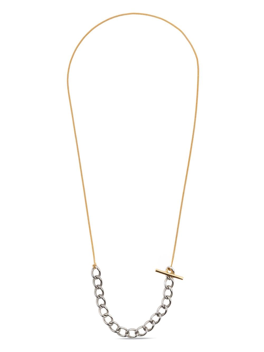 DRIES VAN NOTEN two-tone chain necklace - Silver von DRIES VAN NOTEN