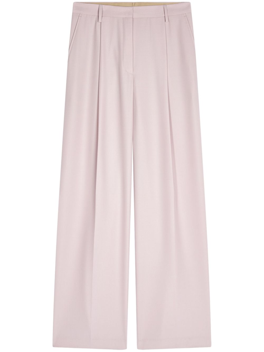 DRIES VAN NOTEN wide-leg pleated trousers - Pink von DRIES VAN NOTEN