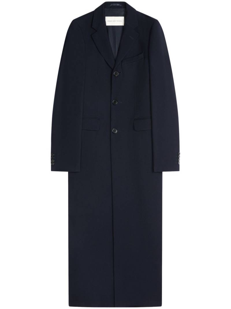 DRIES VAN NOTEN wool coat - Blue von DRIES VAN NOTEN