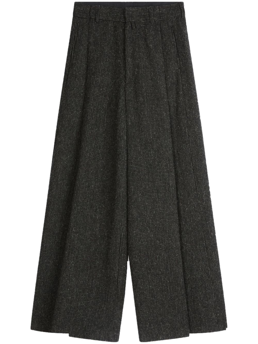 DRIES VAN NOTEN wool wide-leg trousers - Black von DRIES VAN NOTEN