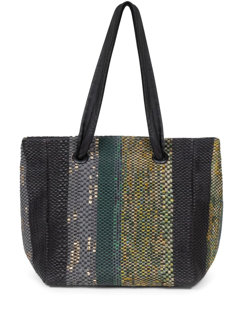 DRIES VAN NOTEN woven leather tote bag - Black von DRIES VAN NOTEN