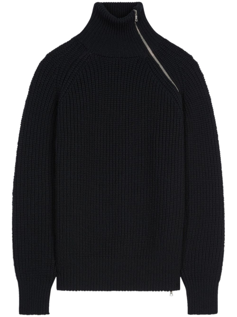 DRIES VAN NOTEN zipped wool jumper - Black von DRIES VAN NOTEN