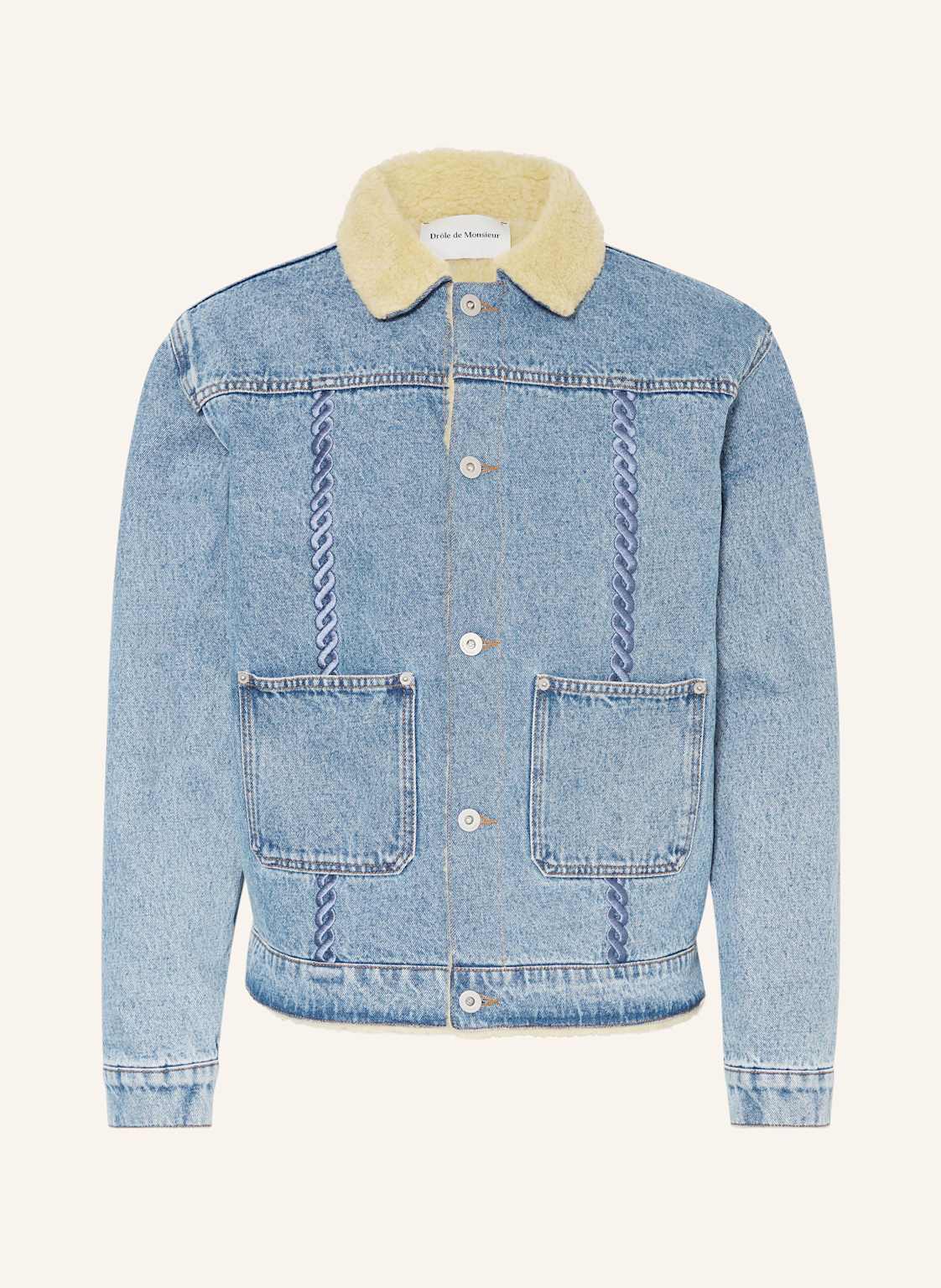 Drôle De Monsieur Jeansjacke Mit Teddyfell blau Drôle De Monsieur Jeansjacke Mit Teddyfell blau von DRÔLE DE MONSIEUR