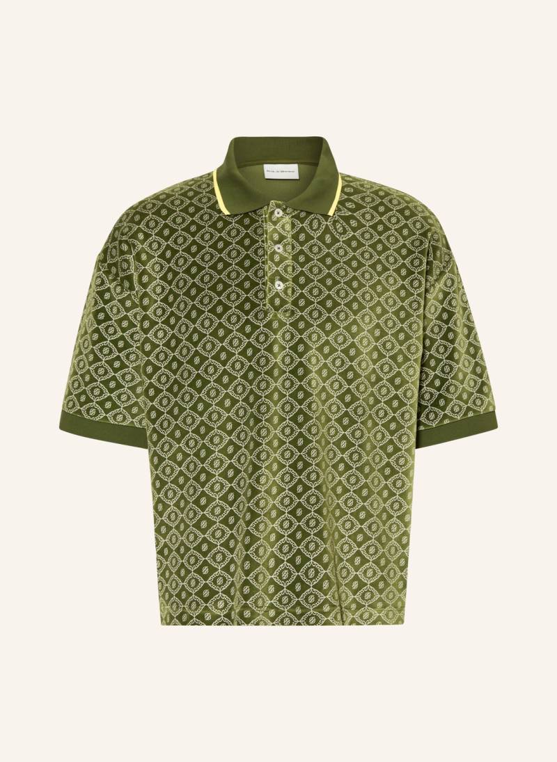 Drôle De Monsieur Samt-Poloshirt gruen von DRÔLE DE MONSIEUR