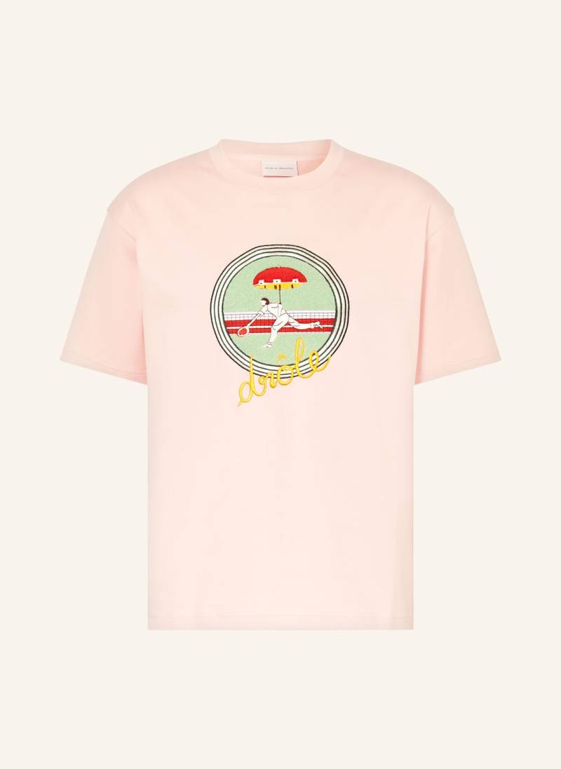 Drôle De Monsieur T-Shirt rosa von DRÔLE DE MONSIEUR