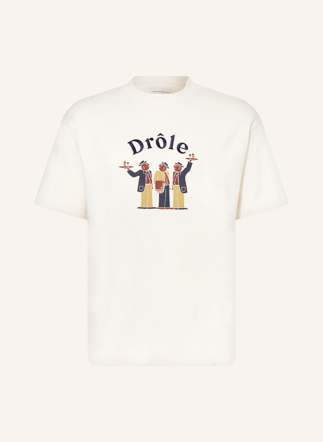 Drôle De Monsieur T-Shirt weiss von DRÔLE DE MONSIEUR