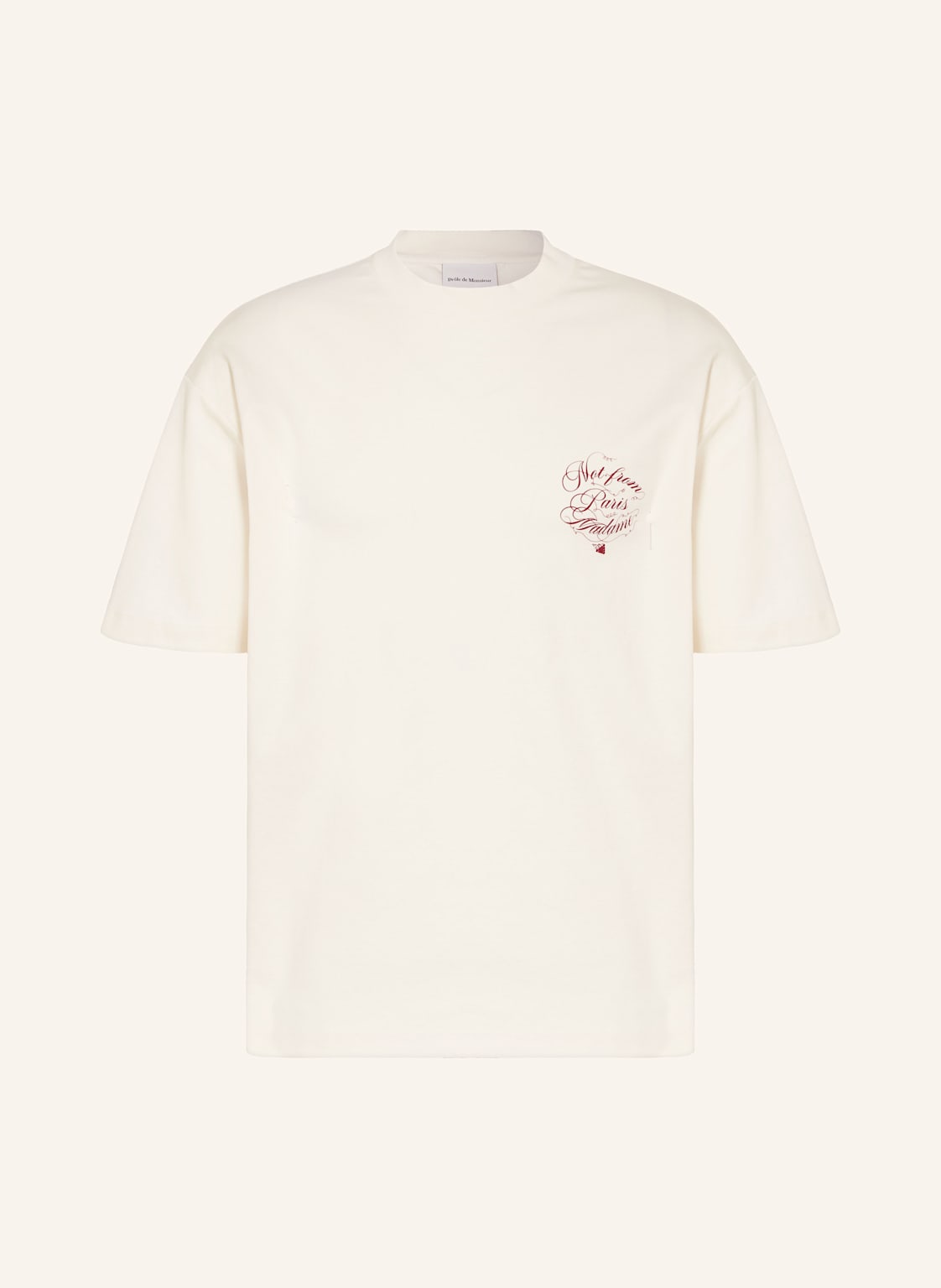 Drôle De Monsieur T-Shirt weiss von DRÔLE DE MONSIEUR