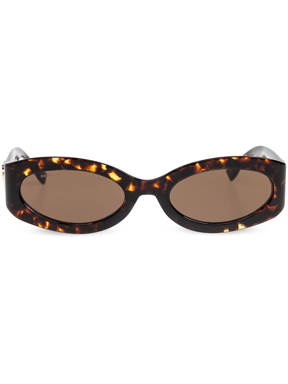 DSQUARED2 EYEWEAR oval-frame tortoiseshell sunglasses - Brown von DSQUARED2 EYEWEAR