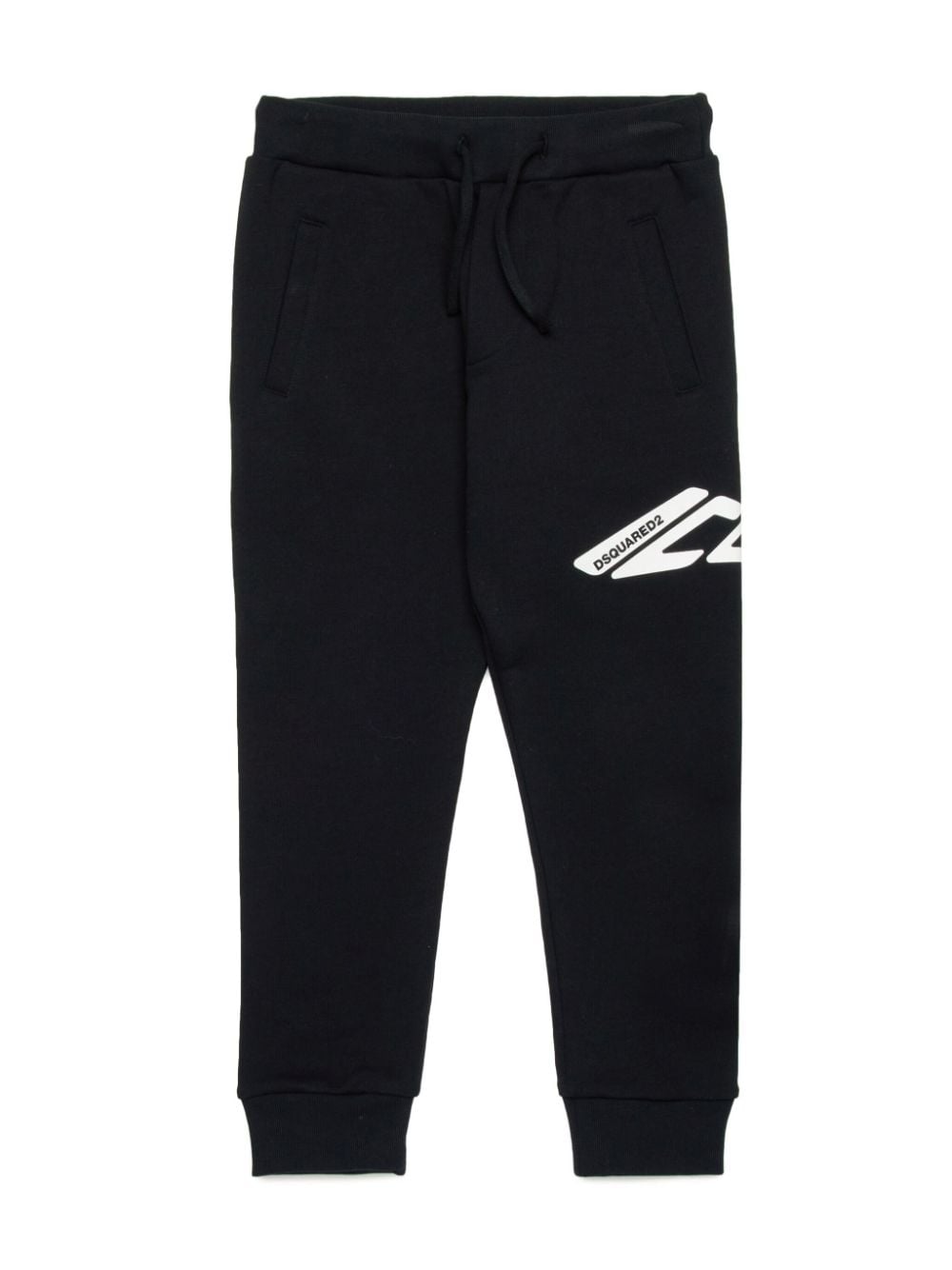 DSQUARED2 KIDS Icon cotton track pants - Black von DSQUARED2 KIDS