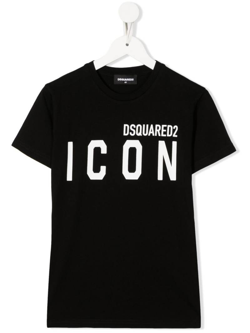 DSQUARED2 KIDS Icon logo-print T-shirt - Black von DSQUARED2 KIDS