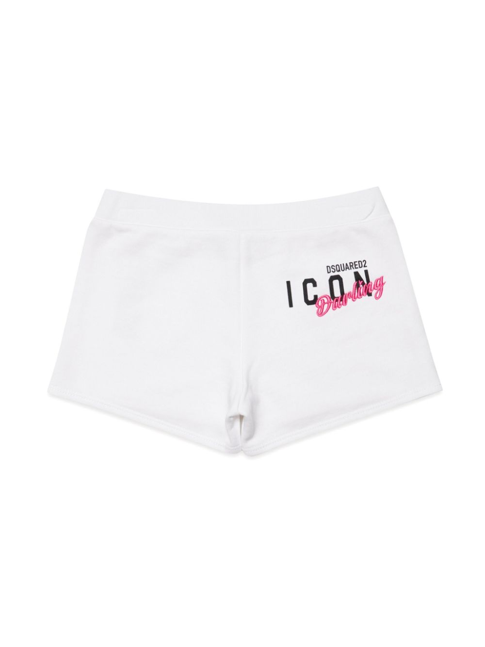 DSQUARED2 KIDS Icon-motif cotton shorts - White von DSQUARED2 KIDS