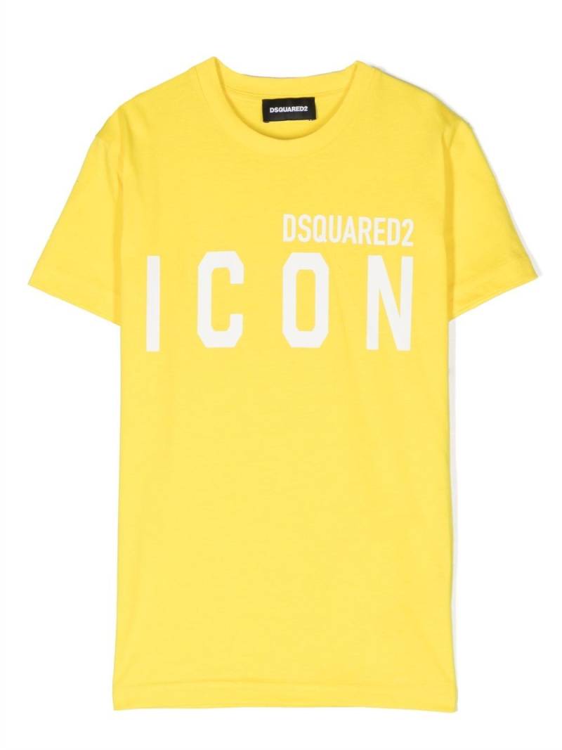 DSQUARED2 KIDS Icon printed T-shirt - Yellow von DSQUARED2 KIDS