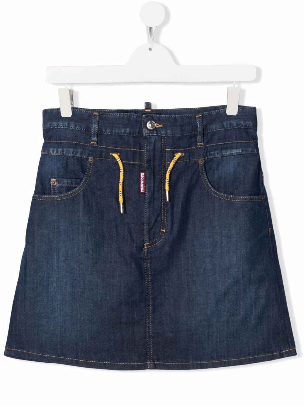 DSQUARED2 KIDS TEEN drawstring denim skirt - Blue von DSQUARED2 KIDS