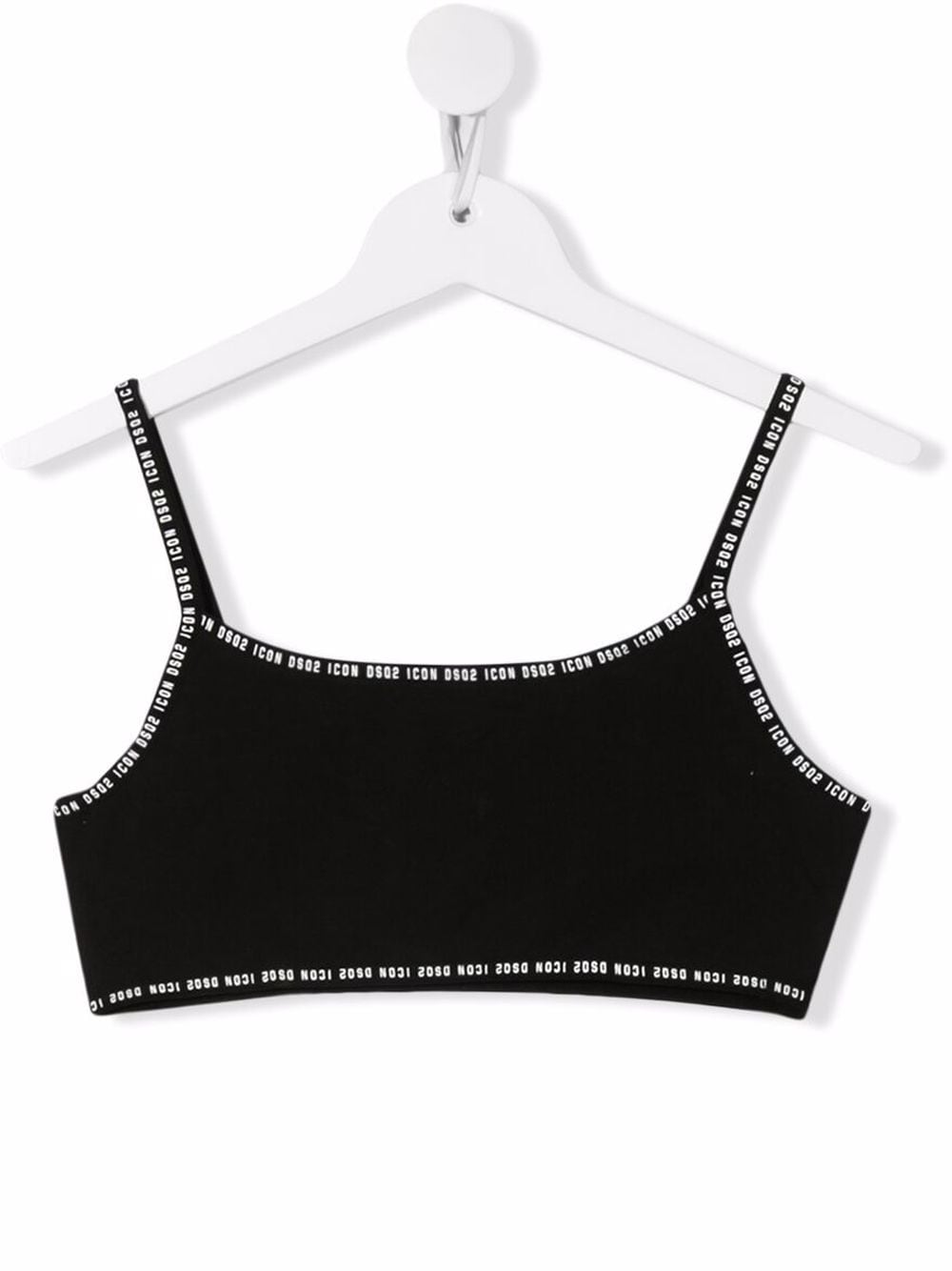 DSQUARED2 KIDS TEEN logo-tape detail vest top - Black von DSQUARED2 KIDS