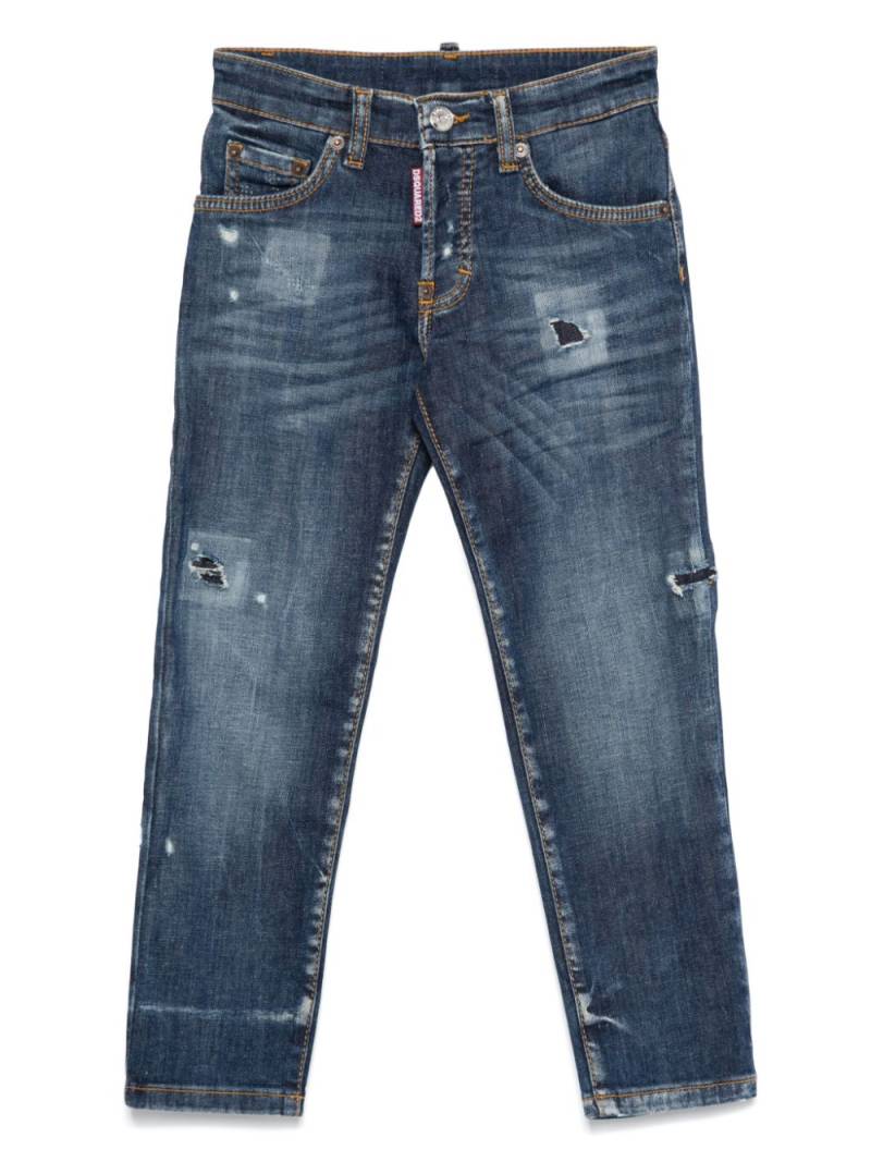 DSQUARED2 KIDS distressed-effect jeans - Blue von DSQUARED2 KIDS