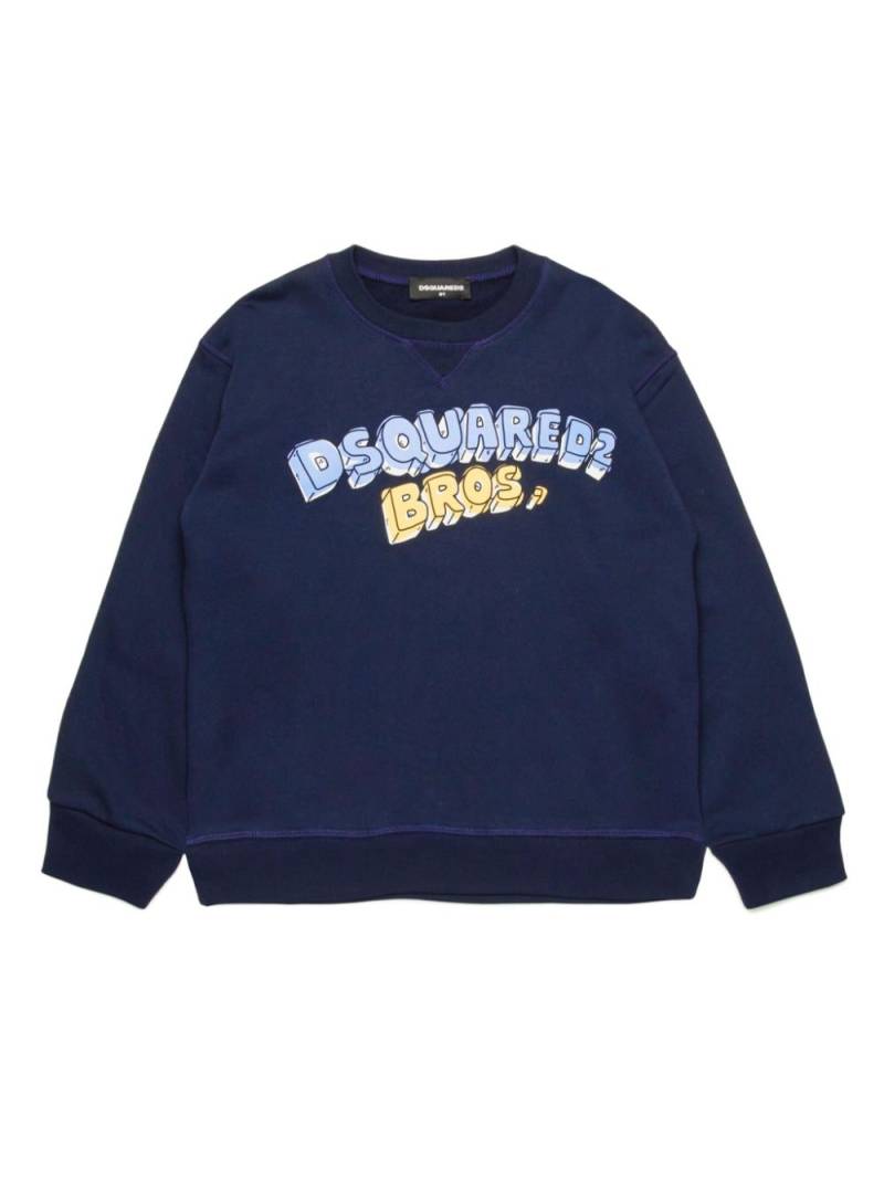 DSQUARED2 KIDS graphic print sweatshirt - Blue von DSQUARED2 KIDS