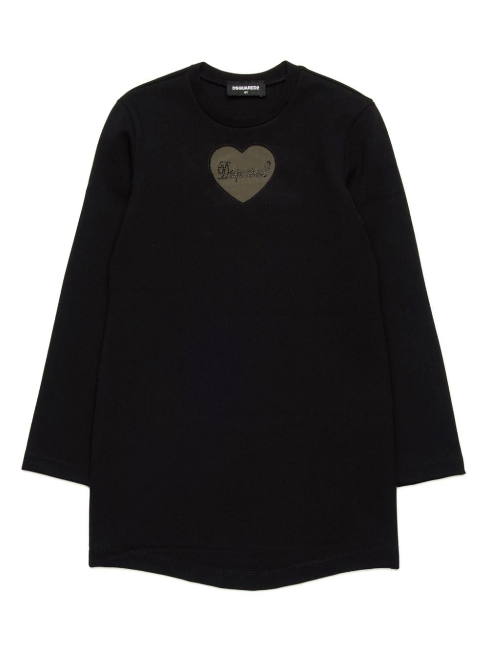 DSQUARED2 KIDS heart-appliqué sweater dress - Black von DSQUARED2 KIDS